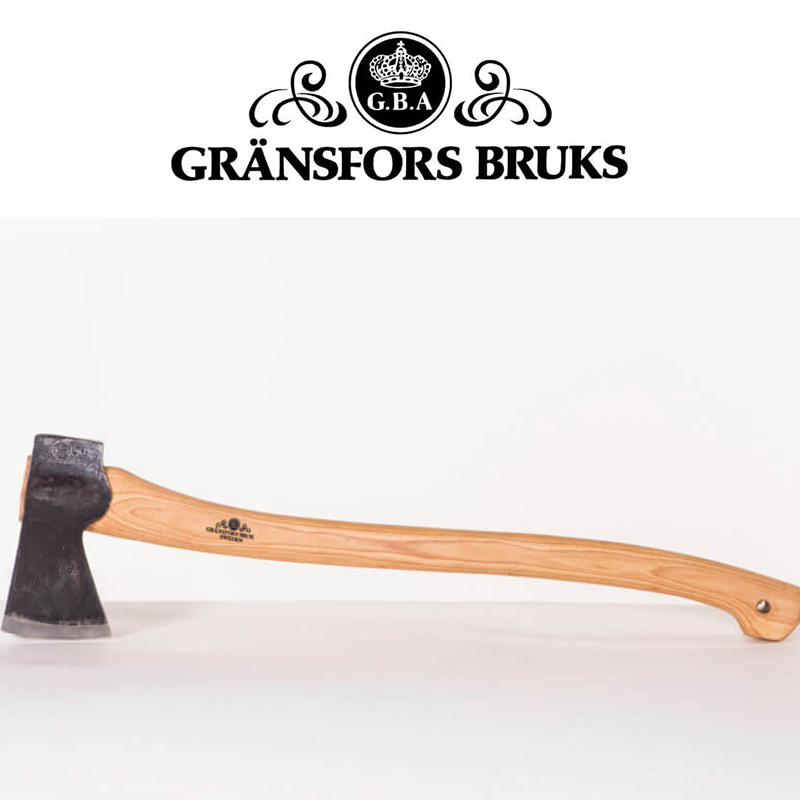 GRÄNSFORS STOR SKOGSYXA Délka: 50 cm Hmotnost: 1 kg